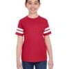 LAT 6137 - Youth Vintage Football T-Shirt