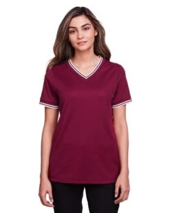 Devon & Jones DG20CW - Ladies CrownLux Performance Plaited Tipped V-Neck Polo 13 Devon & Jones DG20CW - Ladies CrownLux Performance Plaited Tipped V-Neck Polo -Wordans Shop 1244334 big