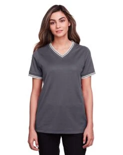 Devon & Jones DG20CW - Ladies CrownLux Performance Plaited Tipped V-Neck Polo 14 Devon & Jones DG20CW - Ladies CrownLux Performance Plaited Tipped V-Neck Polo -Wordans Shop 1244336 big