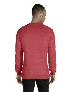 Jerzees 91MR - Adult Snow Heather French Terry Crewneck Sweatshirt -Wordans Shop 1244398 back big