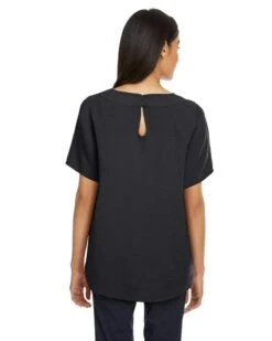 Devon & Jones DP613W - Ladies Perfect Fit Boat-Neck Blouse -Wordans Shop 1244445 back big