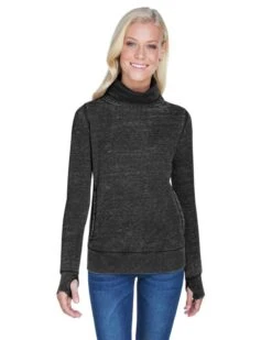 J. America JA8930 - Ladies Zen Fleece Cowl Neck -Wordans Shop 1244509 big