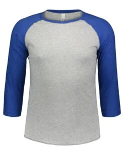 LAT 6930 - Vintage Fine Jersey Three-Quarter Sleeve Baseball T-Shirt -Wordans Shop 124457 big
