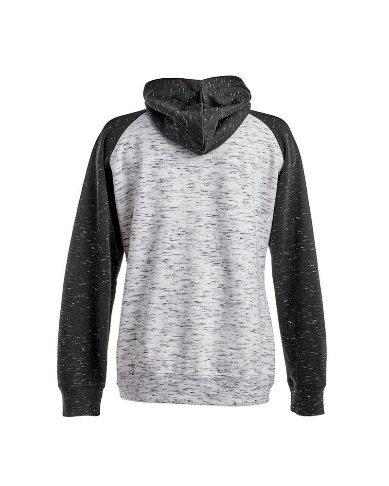 J. America JA8679 - Ladies Mélange Fleece 2-Tone Full-Zip Hooded Sweatshirt 2 J. America JA8679 - Ladies Mélange Fleece 2-Tone Full-Zip Hooded Sweatshirt - Image 2