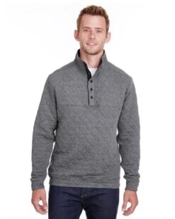 J. America JA8890 - Adult Quilted Snap Pullover -Wordans Shop 1244677 big