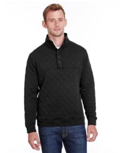 J. America JA8890 - Adult Quilted Snap Pullover