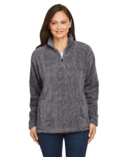 J. America JA8464 - Unisex Boundary Shag Quarter Zip