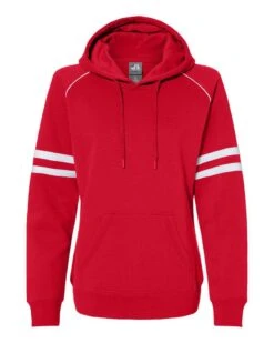J. America 8645JA - Ladies Varsity Pullover Hooded Sweatshirt -Wordans Shop 1244832 big