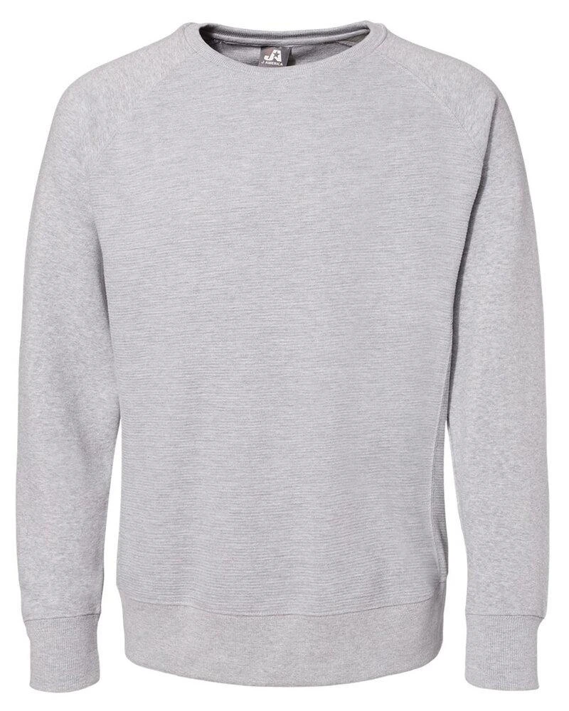 J. America 8707JA - Unisex Ripple Crewneck Sweatshirt 4 J. America 8707JA - Unisex Ripple Crewneck Sweatshirt - Image 4