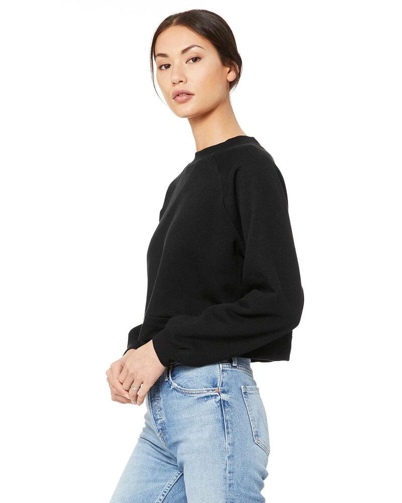 Bella+Canvas B7505 - Ladies Raglan Pullover Fleece 2 Bella+Canvas B7505 - Ladies Raglan Pullover Fleece - Image 2