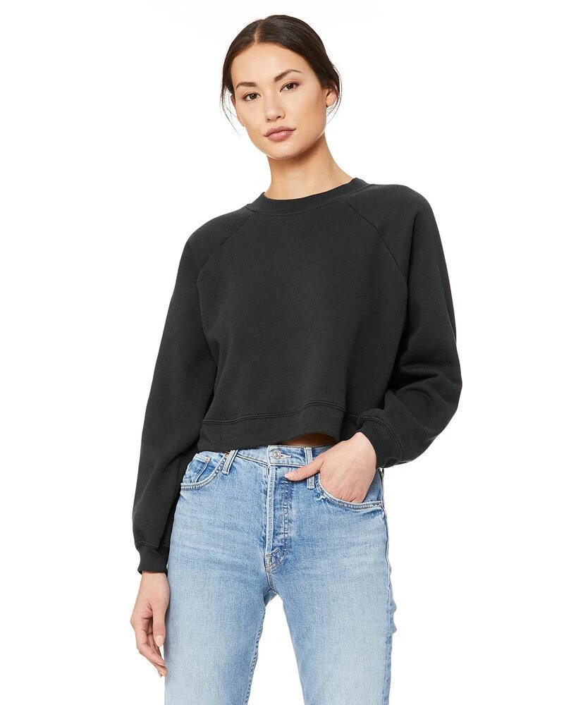 Bella+Canvas B7505 - Ladies Raglan Pullover Fleece 5 Bella+Canvas B7505 - Ladies Raglan Pullover Fleece - Image 5