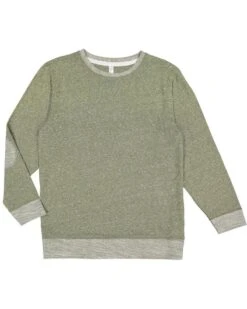 LAT 6965 - Adult Harborside Melange French Terry Crewneck With Elbow Patches -Wordans Shop 1245129 big