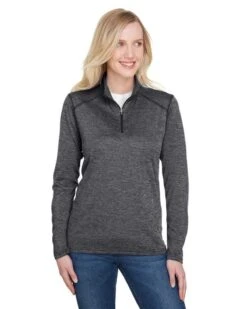 A4 NW4010 - Ladies Tonal Space-Dye Quarter-Zip -Wordans Shop 1245239 big