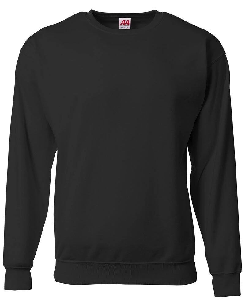 A4 N4275 - Men's Sprint Tech Fleece Crewneck Sweatshirt 1 A4 N4275 - Men's Sprint Tech Fleece Crewneck Sweatshirt