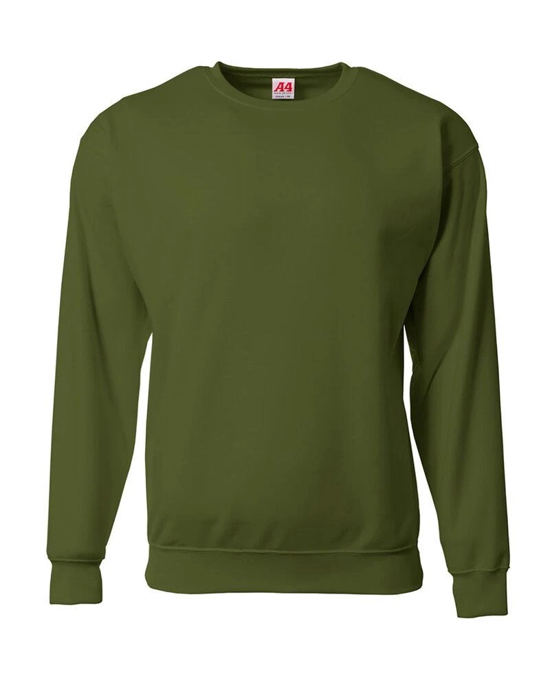 A4 N4275 - Men's Sprint Tech Fleece Crewneck Sweatshirt 3 A4 N4275 - Men's Sprint Tech Fleece Crewneck Sweatshirt - Image 3