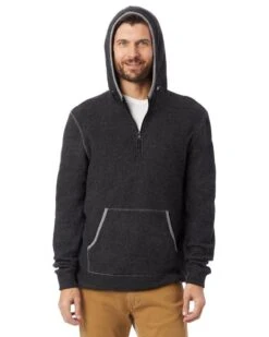 Alternative Apparel 43251RT - Adult Quarter Zip Fleece Hooded Sweatshirt 8 Alternative Apparel 43251RT - Adult Quarter Zip Fleece Hooded Sweatshirt -Wordans Shop 1245652 big