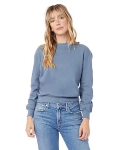 Alternative Apparel 9903ZT - Ladies Washed Terry Throwback Pullover Sweatshirt -Wordans Shop 1245772 big