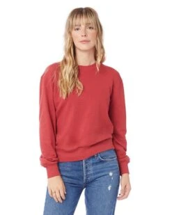 Alternative Apparel 9903ZT - Ladies Washed Terry Throwback Pullover Sweatshirt -Wordans Shop 1245777 big