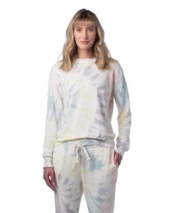 Alternative Apparel 9903ZT - Ladies Washed Terry Throwback Pullover Sweatshirt -Wordans Shop 1245780 big