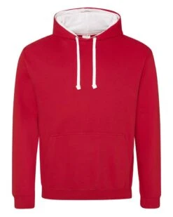 JUST HOODS BY AWDIS JHA003 - Adult 80/20 Midweight Varsity Contrast Hooded Sweatshirt -Wordans Shop 1258523 big