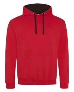 JUST HOODS BY AWDIS JHA003 - Adult 80/20 Midweight Varsity Contrast Hooded Sweatshirt -Wordans Shop 1258524 big
