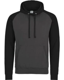 JUST HOODS BY AWDIS JHA009 - Adult 80/20 Midweight Contrast Baseball Hooded Sweatshirt -Wordans Shop 1258581 big