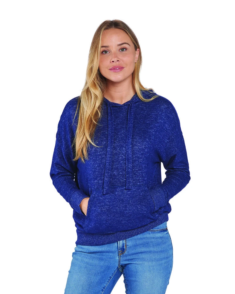 Boxercraft BW1501 - Ladies Cuddle Soft Hooded Sweatshirt 2 Boxercraft BW1501 - Ladies Cuddle Soft Hooded Sweatshirt - Image 2