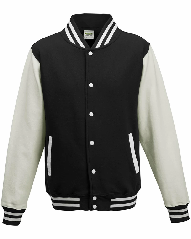 JUST HOODS BY AWDIS JHY043 - Youth 80/20 Heavyweight Letterman Jacket 1 JUST HOODS BY AWDIS JHY043 - Youth 80/20 Heavyweight Letterman Jacket