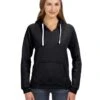 J. America JA8836 - Ladies Sydney Brushed V-Neck Hooded Sweatshirt