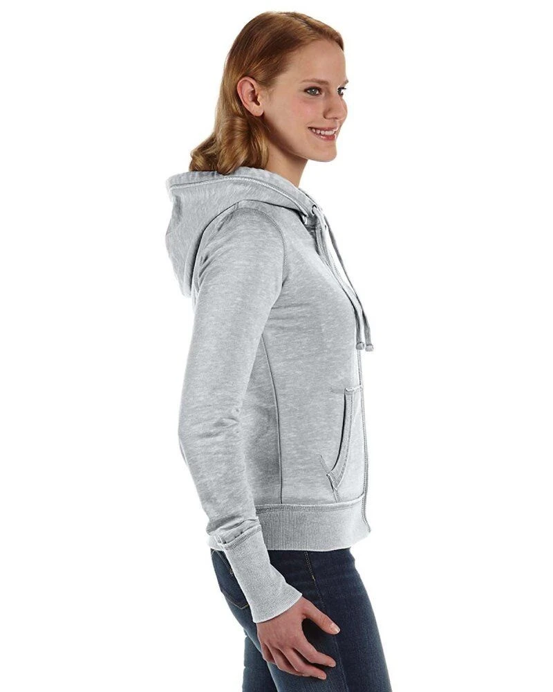 J. America JA8913 - Ladies Zen Full-Zip Fleece Hooded Sweatshirt 2 J. America JA8913 - Ladies Zen Full-Zip Fleece Hooded Sweatshirt - Image 2