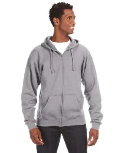 J. America JA8821 - Adult Premium Full-Zip Fleece Hooded Sweatshirt -Wordans Shop 1259285 big