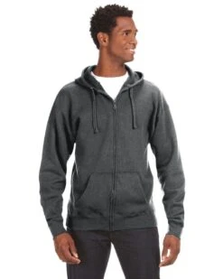 J. America JA8821 - Adult Premium Full-Zip Fleece Hooded Sweatshirt -Wordans Shop 1259286 big