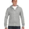 J. America JA8872 - Adult Triblend Full-Zip Fleece Hooded Sweatshirt