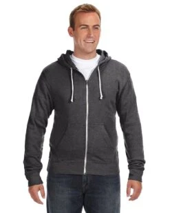 J. America JA8872 - Adult Triblend Full-Zip Fleece Hooded Sweatshirt 12 J. America JA8872 - Adult Triblend Full-Zip Fleece Hooded Sweatshirt -Wordans Shop 1259530 big