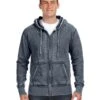 J. America JA8916 - Adult Vintage Zen Full-Zip Fleece Hooded Sweatshirt