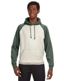 J. America JA8885 - Adult Vintage Heather Pullover Hooded Sweatshirt -Wordans Shop 1259998 big