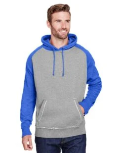 J. America JA8885 - Adult Vintage Heather Pullover Hooded Sweatshirt -Wordans Shop 1260006 big