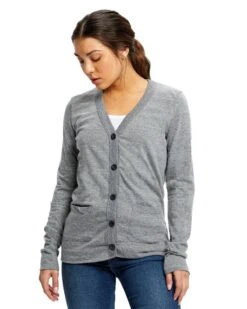 US Blanks US950 - Ladies 4.9 Oz. Long-Sleeve Cardigan -Wordans Shop 1260400 big