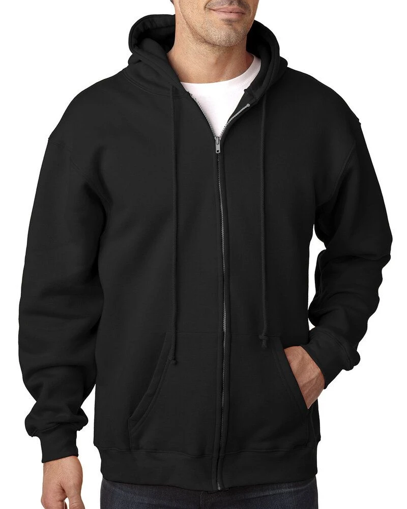 Bayside BA900 - Adult 9.5oz., 80% Cotton/20% Polyester Full-Zip Hooded Sweatshirt 1 Bayside BA900 - Adult 9.5oz., 80% Cotton/20% Polyester Full-Zip Hooded Sweatshirt