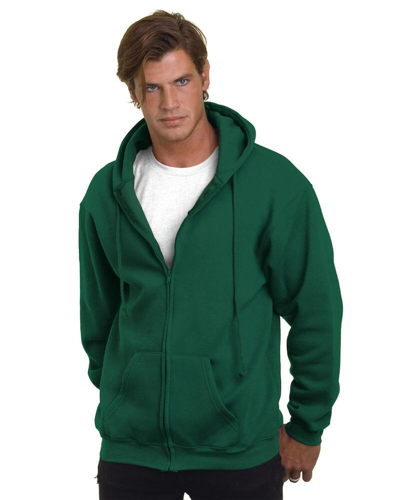 Bayside BA900 - Adult 9.5oz., 80% Cotton/20% Polyester Full-Zip Hooded Sweatshirt 6 Bayside BA900 - Adult 9.5oz., 80% Cotton/20% Polyester Full-Zip Hooded Sweatshirt - Image 6