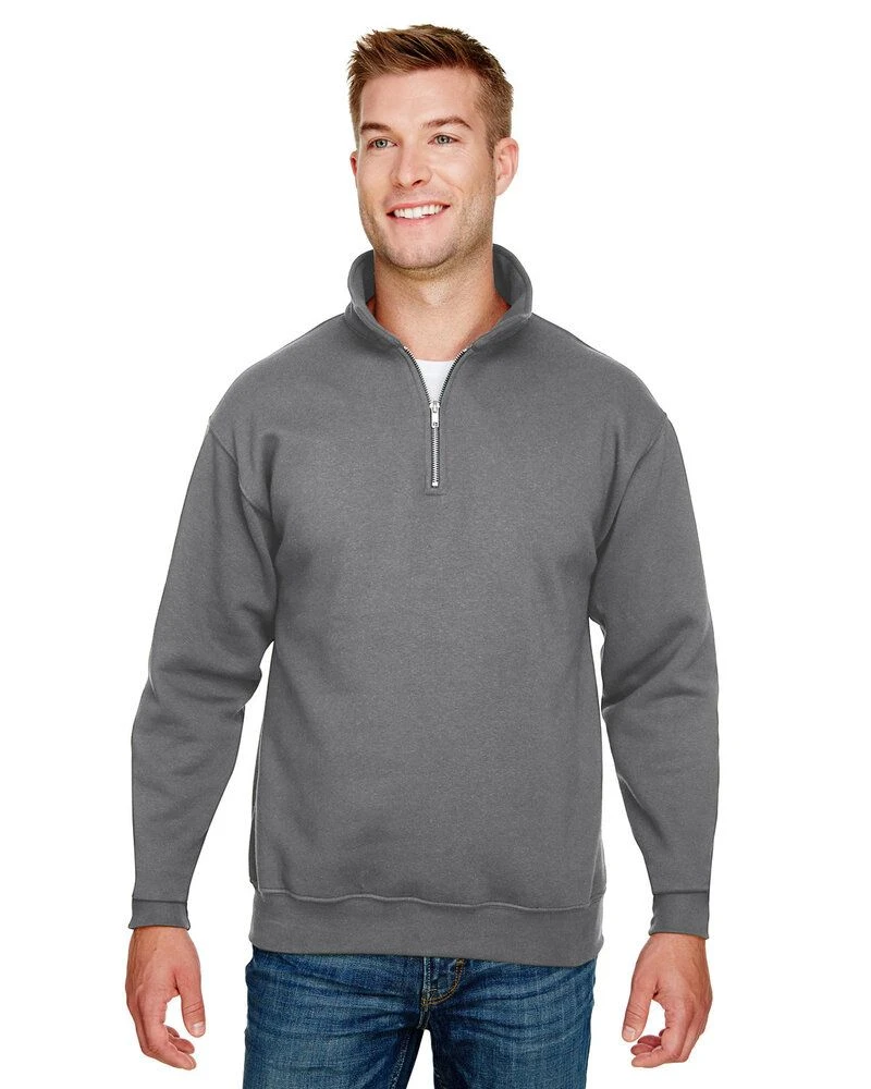 Bayside BA920 - Unisex 9.5 Oz., 80/20 Quarter-Zip Pullover Sweatshirt 4 Bayside BA920 - Unisex 9.5 Oz., 80/20 Quarter-Zip Pullover Sweatshirt - Image 4