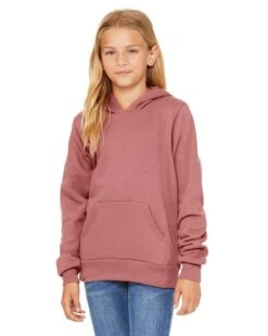 Bella+Canvas 3719Y - Youth Sponge Fleece Pullover Hooded Sweatshirt -Wordans Shop 1261345 big