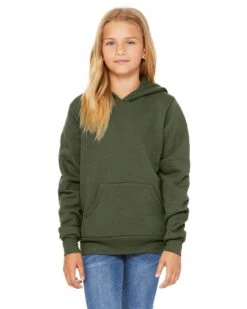 Bella+Canvas 3719Y - Youth Sponge Fleece Pullover Hooded Sweatshirt -Wordans Shop 1261349 big