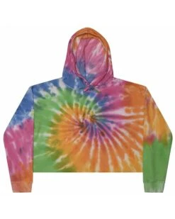 Tie-Dye CD8333 - Ladies Cropped Hooded Sweatshirt -Wordans Shop 1261480 big