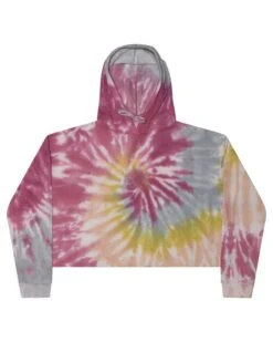 Tie-Dye CD8333 - Ladies Cropped Hooded Sweatshirt -Wordans Shop 1261481 big