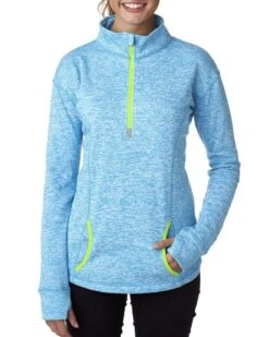 J. America JA8617 - Ladies Cosmic Fleece Quarter-Zip