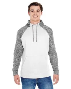 J. America JA8612 - Adult Colorblock Cosmic Pullover Hooded Sweatshirt -Wordans Shop 1261823 big