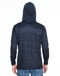 J. America JA8661 - Adult Odyssey Striped Poly Fleece Pullover Hood 7 J. America JA8661 - Adult Odyssey Striped Poly Fleece Pullover Hood -Wordans Shop 1261844 back big