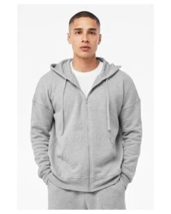 Bella+Canvas 3759 - Unisex Sponge Fleece DTM Full-Zip Hooded Sweatshirt -Wordans Shop 1262388 big
