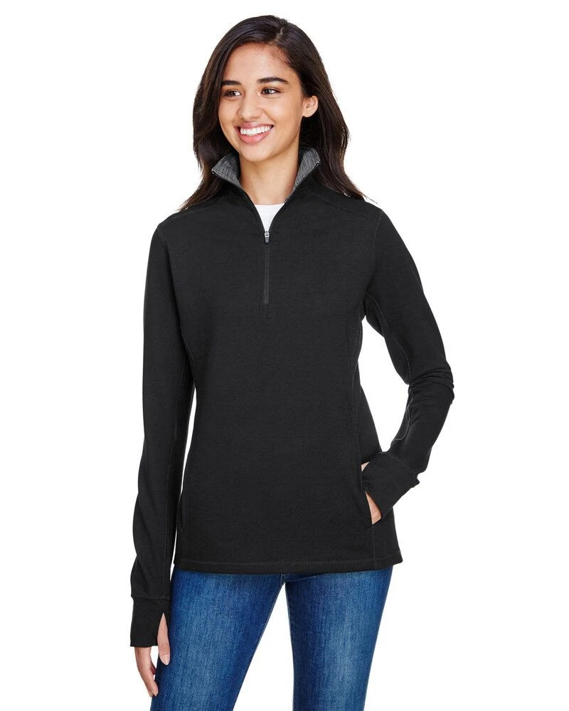 J. America JA8433 - Ladies Omega Stretch Quarter-Zip 1 J. America JA8433 - Ladies Omega Stretch Quarter-Zip